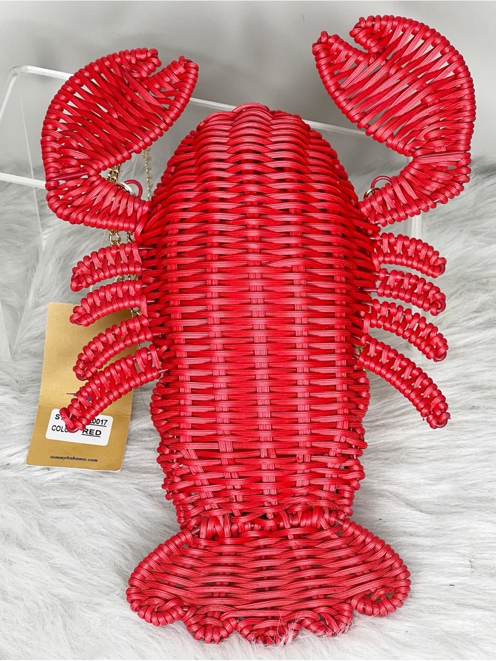 Tommy Bahama Lobster Wicker Crossbody Bag - Picture 4 of 8